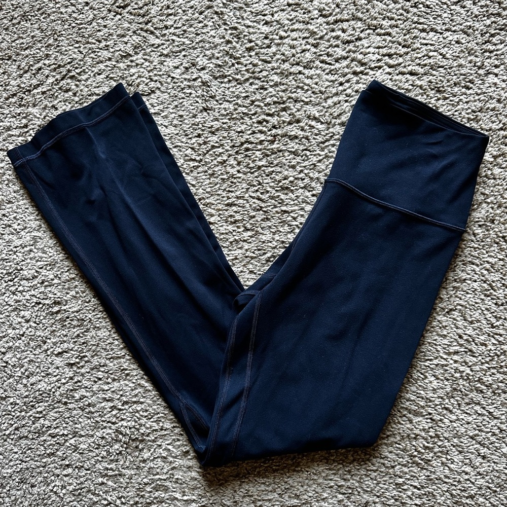 Lululemon High Rise Mini Flare in Navy